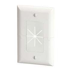 Split Plate w/ Flexible Opening, White