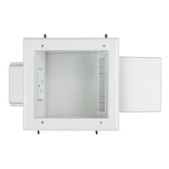 Expandable Media Box with Duplex Surge Suppressor, White