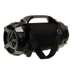 Portable Bluetooth Speaker with 3.5mm AUX input, USB, and Micro SD card support. 6.5 inch woofer