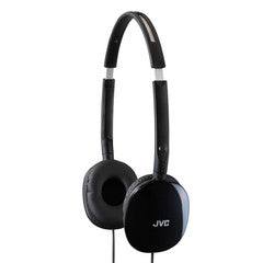JVC FLATS Lightweight Headband Head Phones, Black