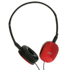 JVC FLATS Lightweight Headband Head Phones, Red