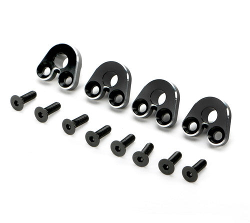 Redcat Racing 510173BK Aluminum Pivot Ball Mount (4) (Black)