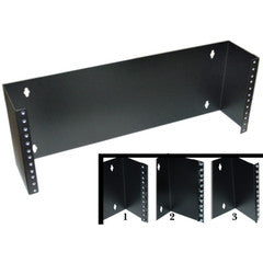 Rackmount Hinged Wall Mounting Bracket, 4U, Dimensions: 7 (H) x 19 (W) x 5.8 (D) inches. Includes 24 rack screws(10-32)