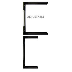 Rackmount Hinged Wall Mounting Bracket, 1U, Dimensions: 1.75 (H) x 19 (W) x Expandable Depth 9-14 inches