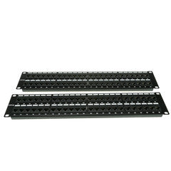 Rackmount 96 Port Cat5e Patch Panel, Horizontal, 110 Type, 568A & 568B Compatible, 4U