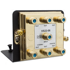 6 Way Splitter 2.4 GHz on Mounting Bracket