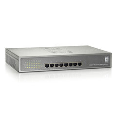 8 Port 10/100/1000 Gigabit Ethernet Switch with PoE, Matte Grey
