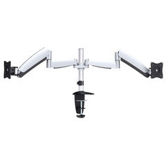 Dual Desktop Monitor Mount, Counterbalance, Pole Style for 13 to 27 inch monitors