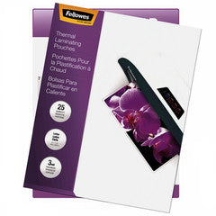 Fellowes Hot Laminating Pouches, Letter, 25PK - 5200501