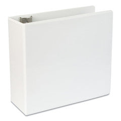 Universal Slant-Ring View Binder, 5 inch Capacity, White - UNV20997