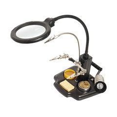 Soldering Helping Hands w/ LED Magnifier