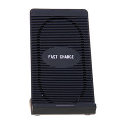 Qi Fast Wireless Charging Stand.  Dual Coil. 10W. Black.