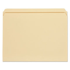 Universal File Folders, 1/3 Cut Assorted, One-Ply Top Tab, Letter, Manila, 100/Box - UNV12113