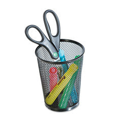 Universal Jumbo Mesh Pencil Cup, Black - UNV20013