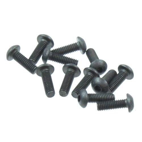 Redcat Racing BS501-056 Button Head Machined Thread Hex Screw 4x12mm