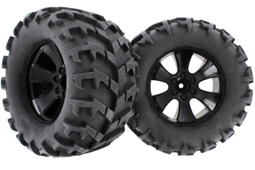 Redcat Racing BS904-014 Tire Unit-V-pattern, Black  2 PCS