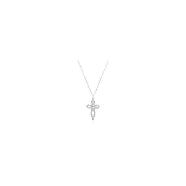 Silvertone Faith Pendant