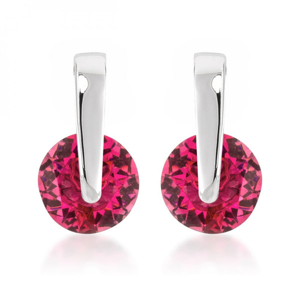 Red Cz Elegance Earrings