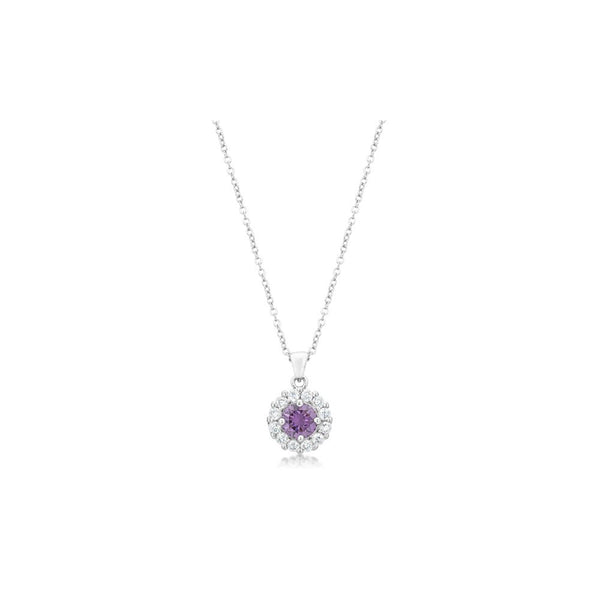 Bella Bridal Pendant In Purple