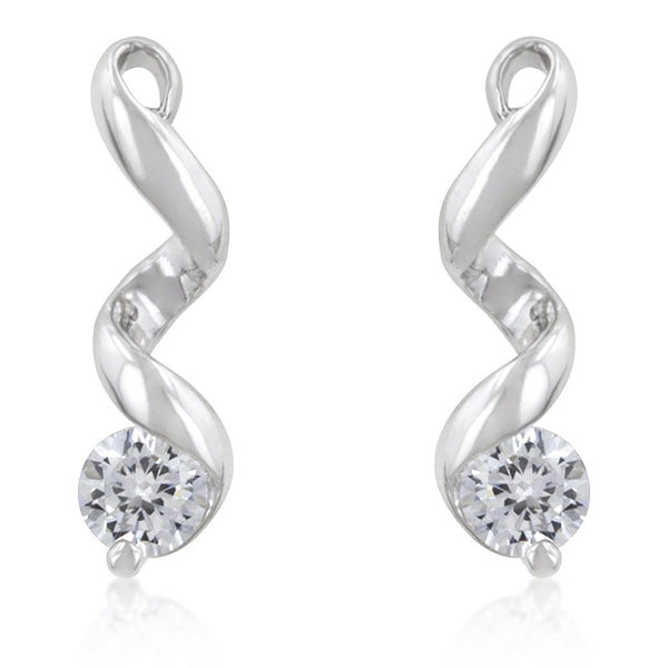 Solitaire Drop Earrings