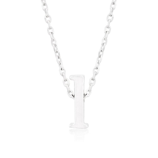 Silvertone Initial L Pendant