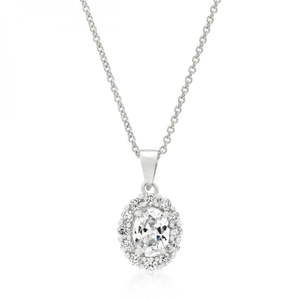 Clear Stone Estate Pendant