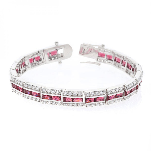 Balboa Red Cz Bracelet