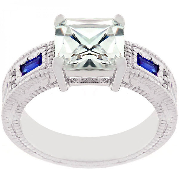 Prima Donna Sapphire Blue Cubic Zirconia Ring