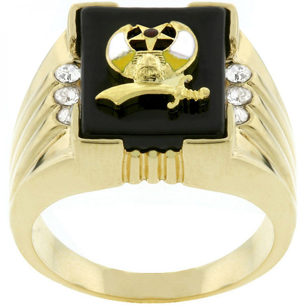 3-stone Shriners Men's Ring