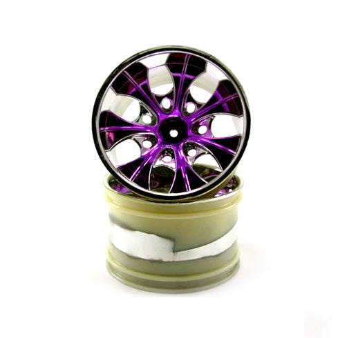 Redcat Racing 08008NP 2.8 Purple 7 spoke Wheels, 2pcs  