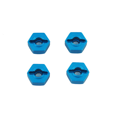 Redcat Racing 02134B Aluminum Wheel Hex (4pcs)(12mm)(Blue)(Same as 122042) ~