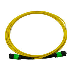 Plenum Fiber Optic Cable, MTP / MTP (MPO), Singlemode, Duplex, 12 Strand, 40/100 Gbps, 9/125, 3 meter (10 foot)