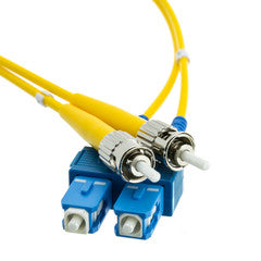 Fiber Optic Cable, SC / ST, Singlemode, Duplex, 9/125, 2 meter (6.6 foot)