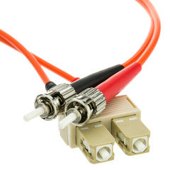 SC/ST OM1 Multimode Duplex Fiber Optic Cable, 62.5/125, 5 meter (16.5 foot)