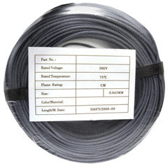 Security/Alarm Wire, Gray, 22/2 (22AWG 2 Conductor), Solid, CMR / In-wall rated, Coil Pack, 500 foot